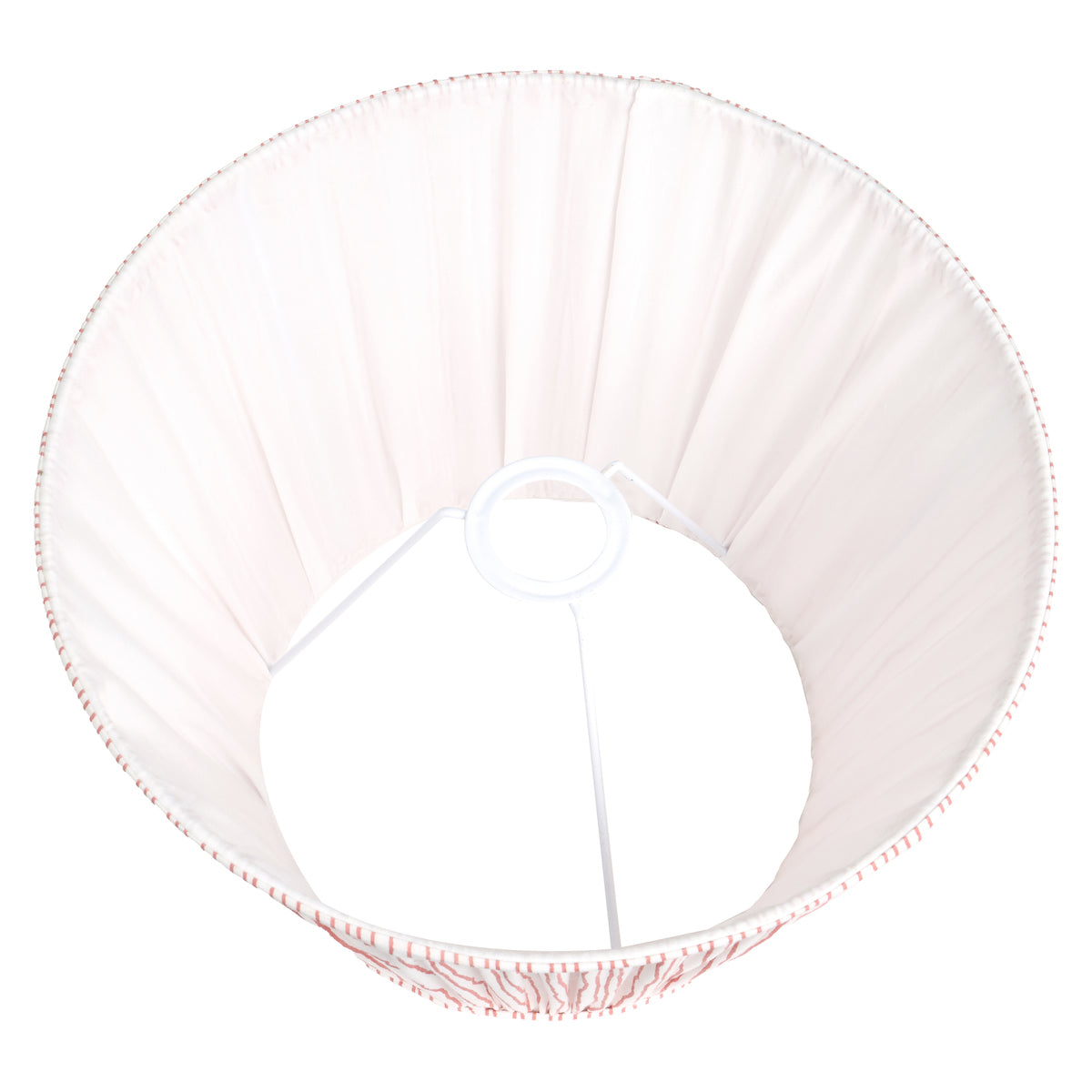 Beau&Co Jesper Cinnamon Stripe Mushroom Pleat Tapered Lampshade