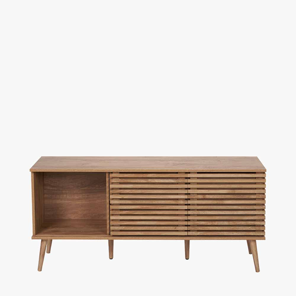 Beau&Co Knut Natural Eucalyptus Wood 2 Door 2 Drawer Sideboard