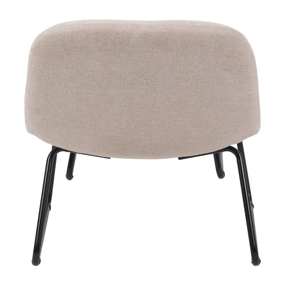 Beau&Co Linnea Natural Chenille Lounging Chair and Footstool