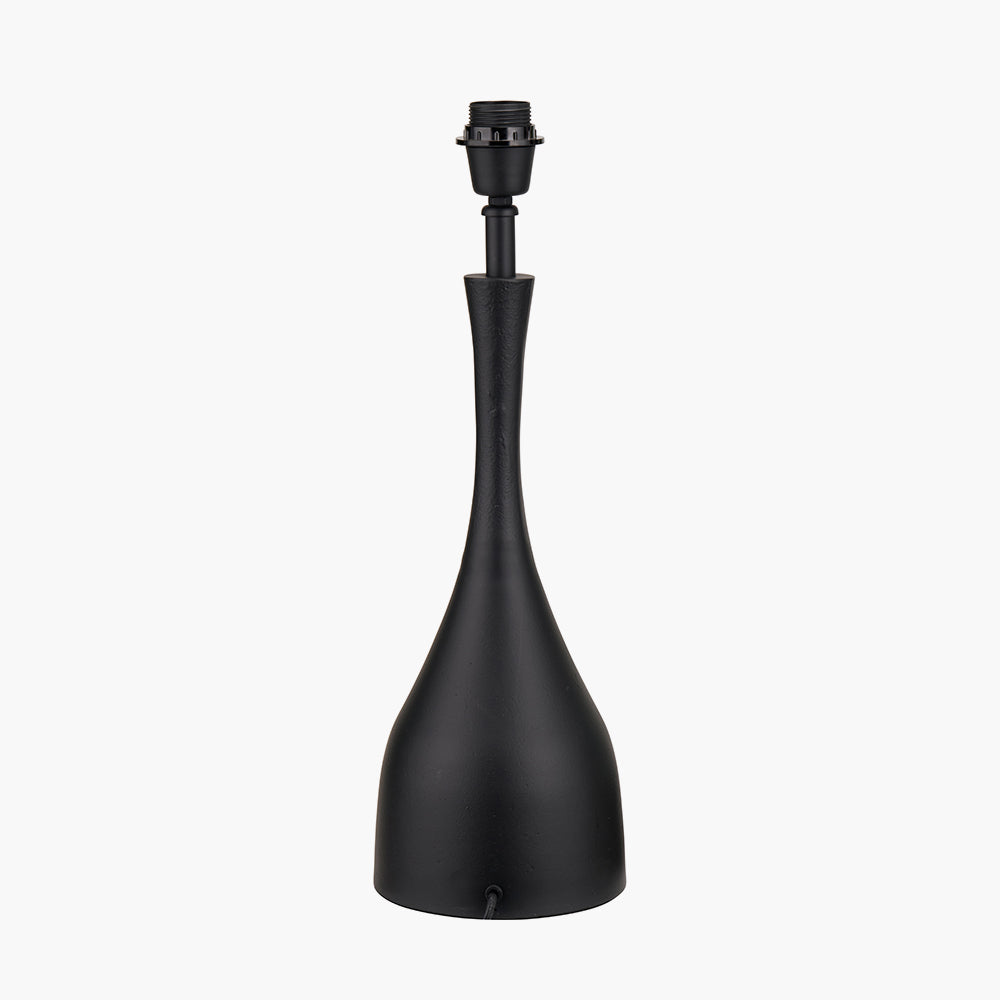 Beau&Co Maja Matt Black Metal Curved Table Lamp Base