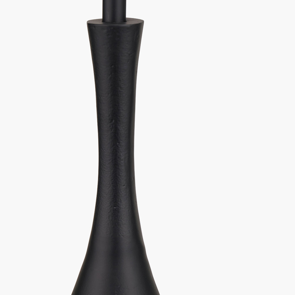 Beau&Co Maja Matt Black Metal Curved Table Lamp Base