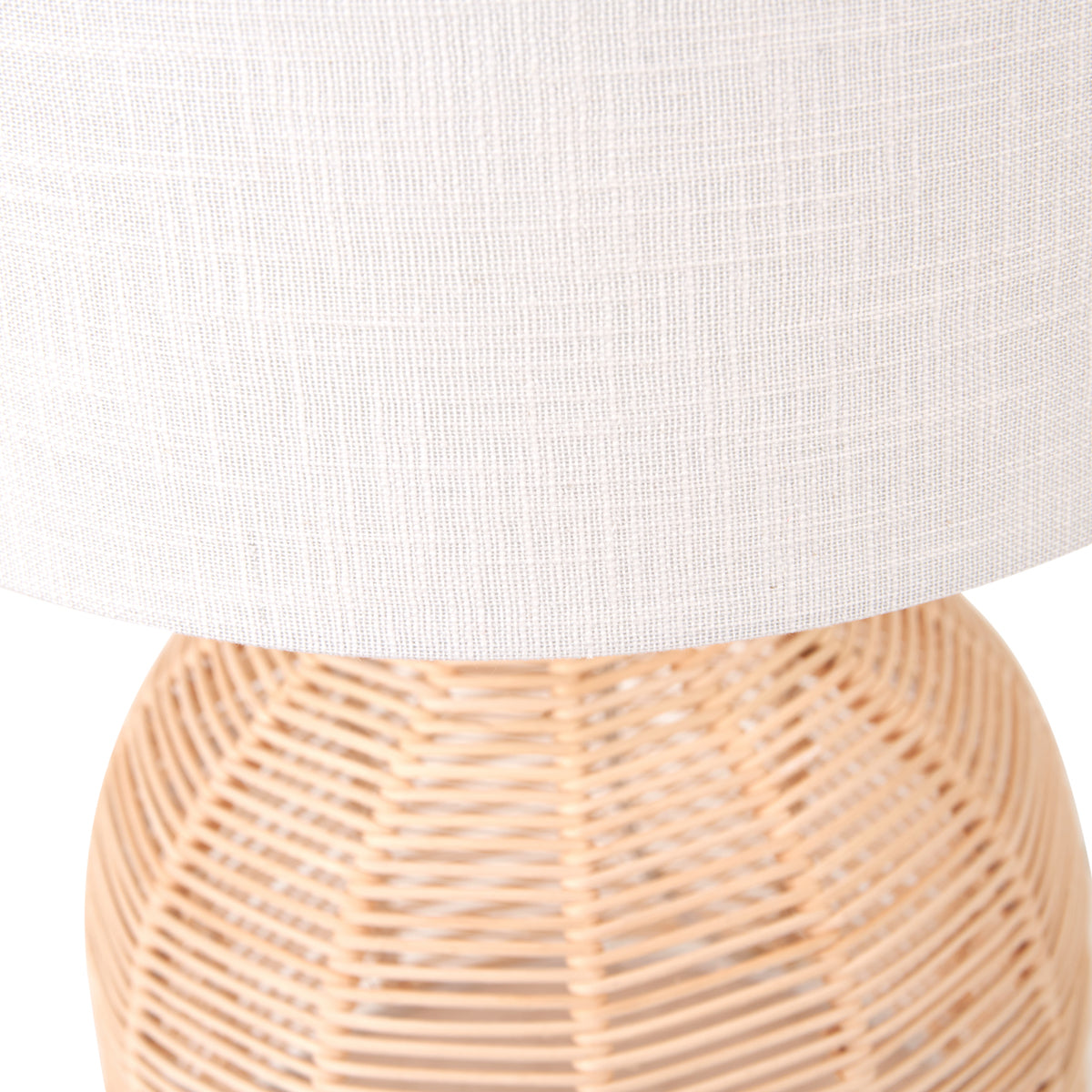 Beau&Co Nils Natural Rattan Cloche Table Lamp
