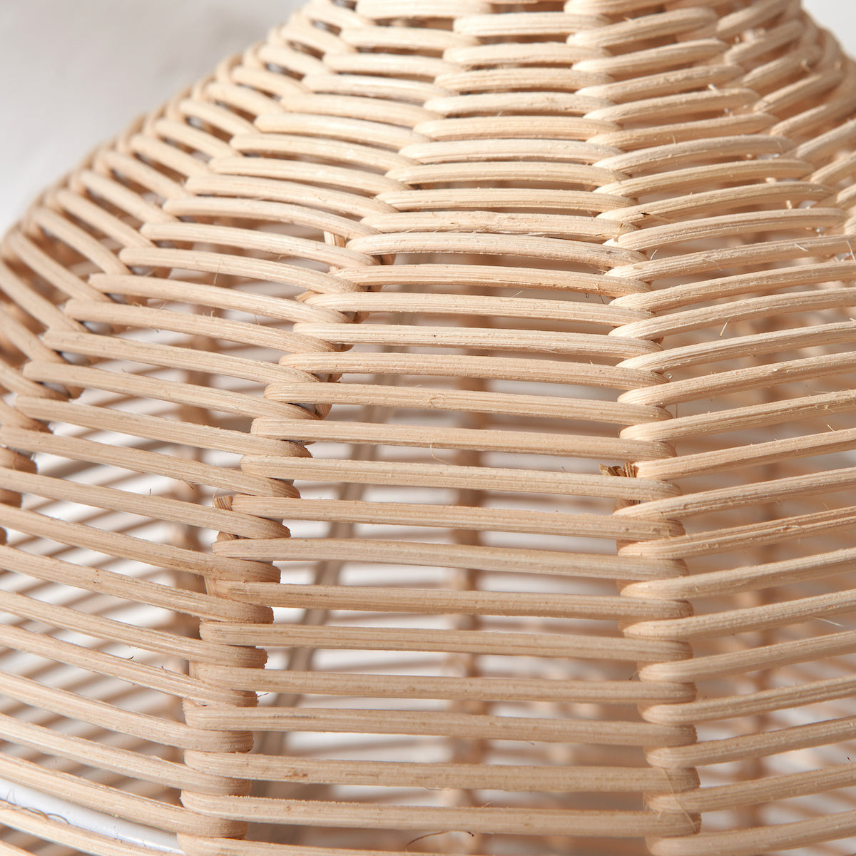 Beau&Co Nils Natural Rattan Cloche Table Lamp