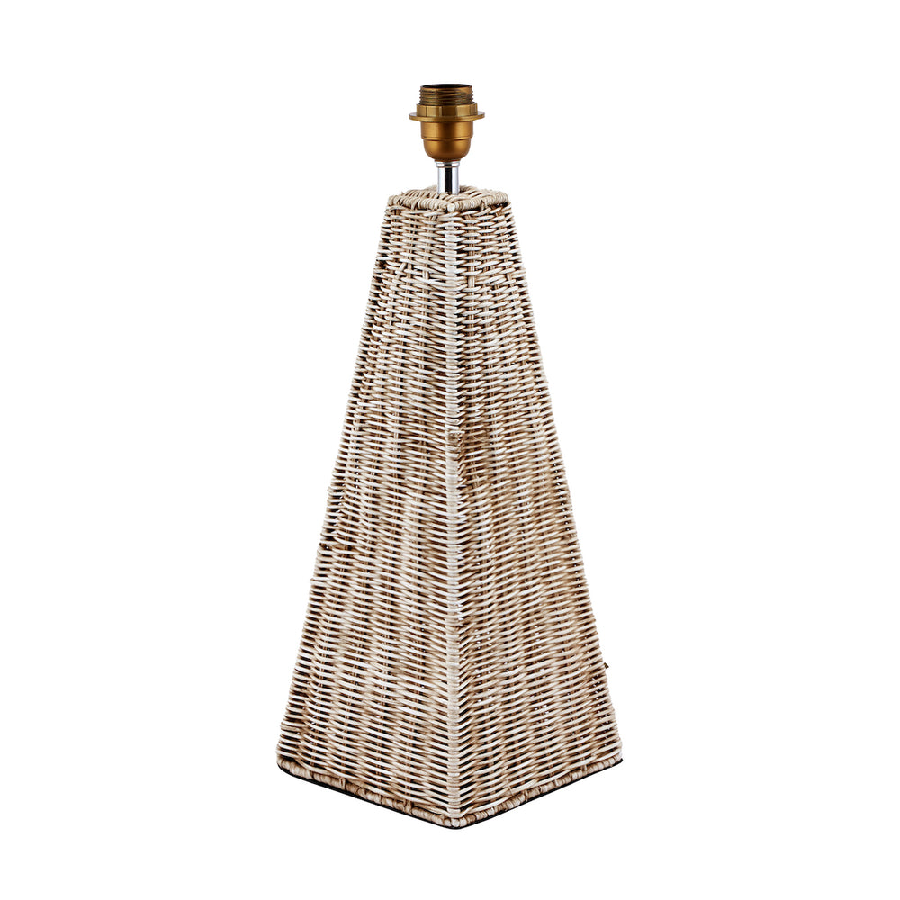 Beau&Co Seacomb Rattan Pyramid Table Lamp Base