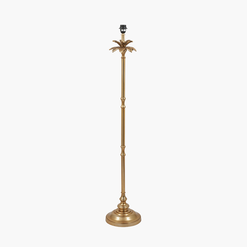 Beau&Co Sigurd Gold Metal Palm Tree Floor Lamp Base