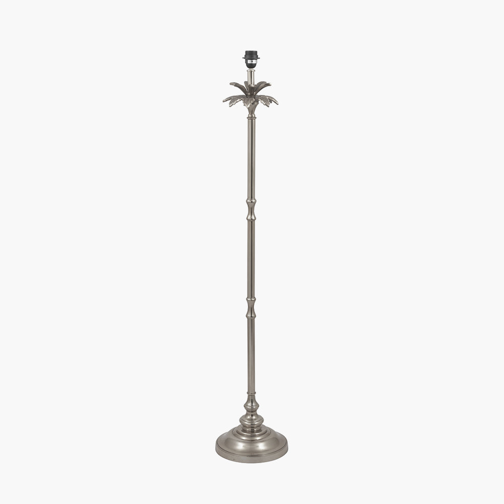 Beau&Co Sigurd Nickel Metal Palm Tree Floor Lamp Base