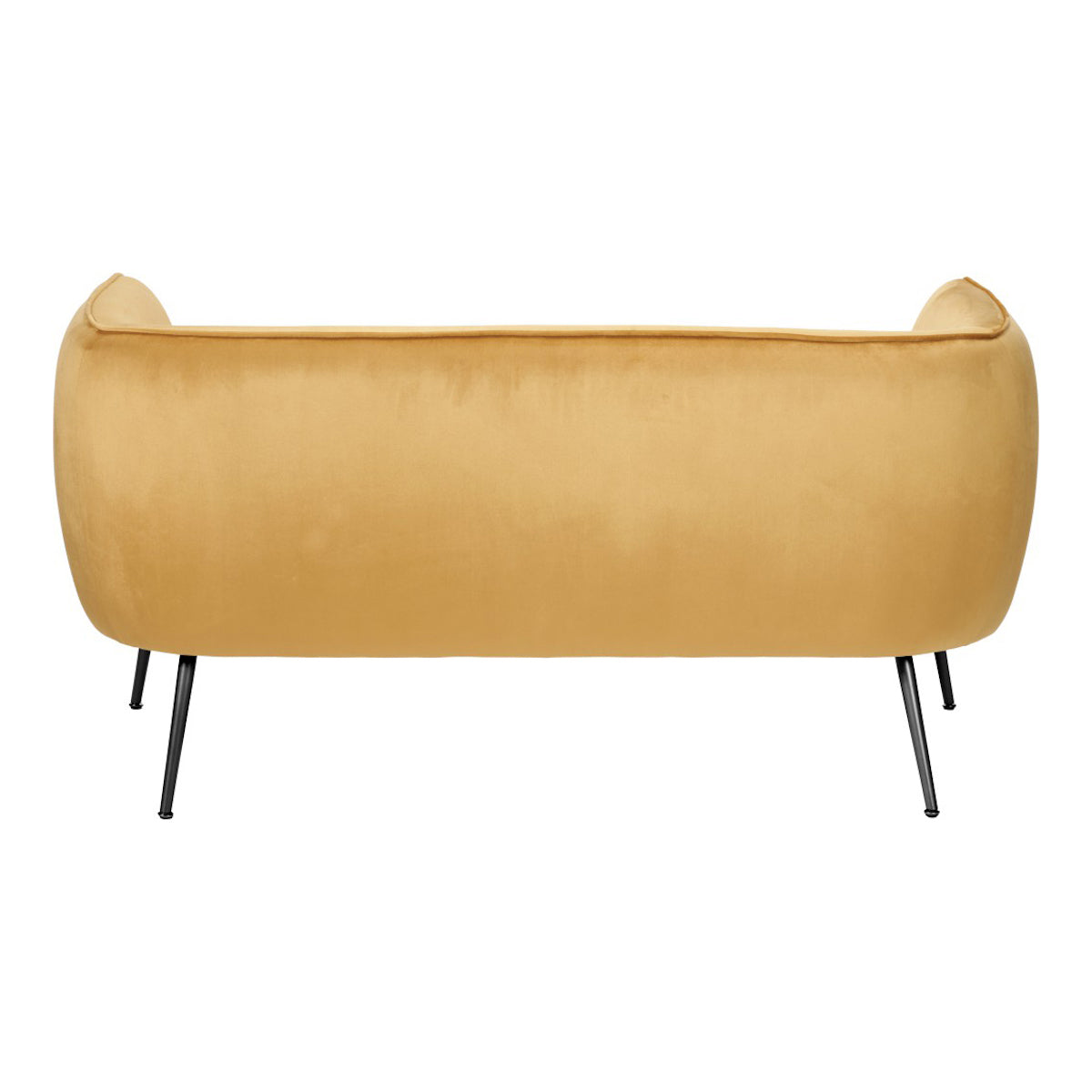 Beau&Co Soren Gold Velvet and Metal Sofa