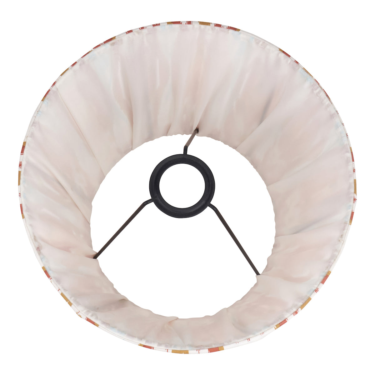 Beau&Co Sunniva Cinnamon Ikat Patterned Mushroom Pleat Tapered Lampshade