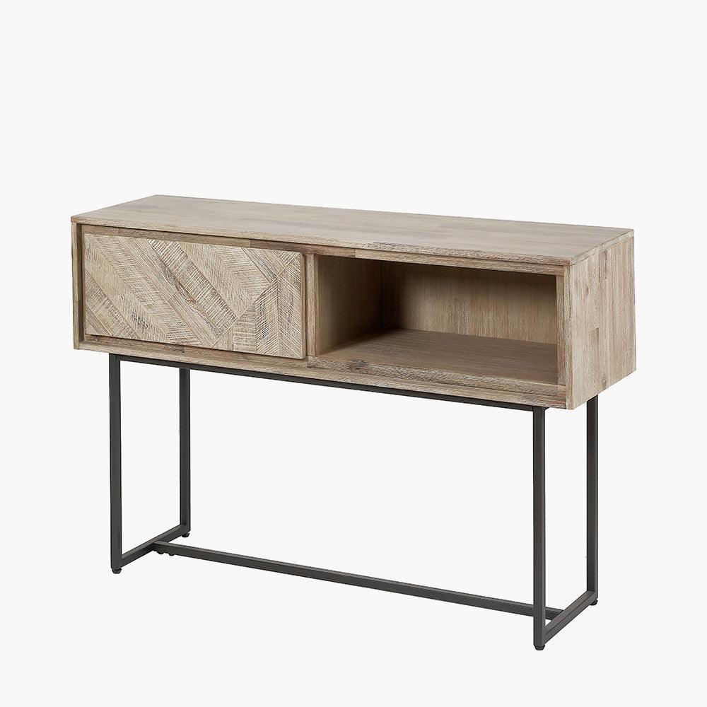 Beau&Co Torben Sand Wash Acacia Wood Console Table