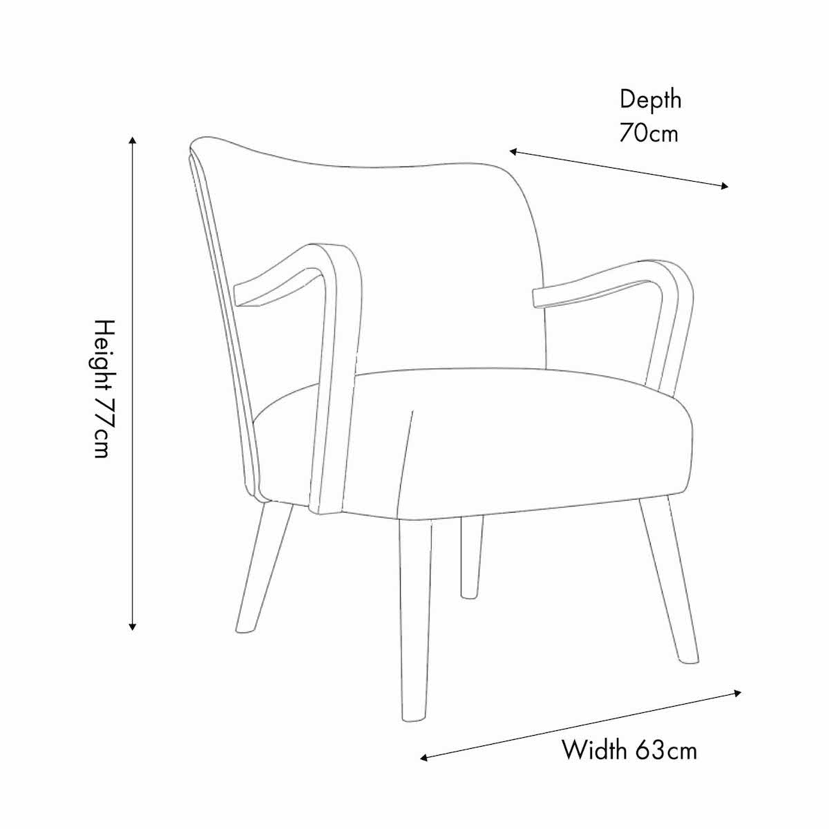 Beau&Co Torsten Taupe Teddy Fabric and Rubber Wood Occasional Chair