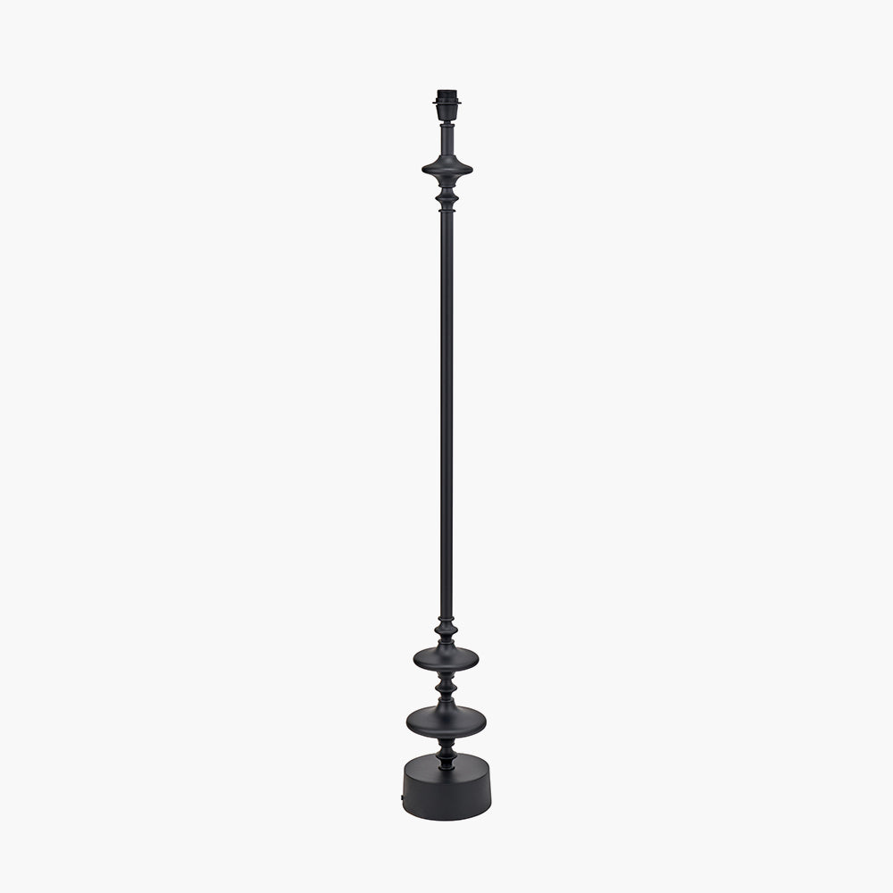 Beau&Co Vidar Matt Black Candlestick Floor Lamp Base