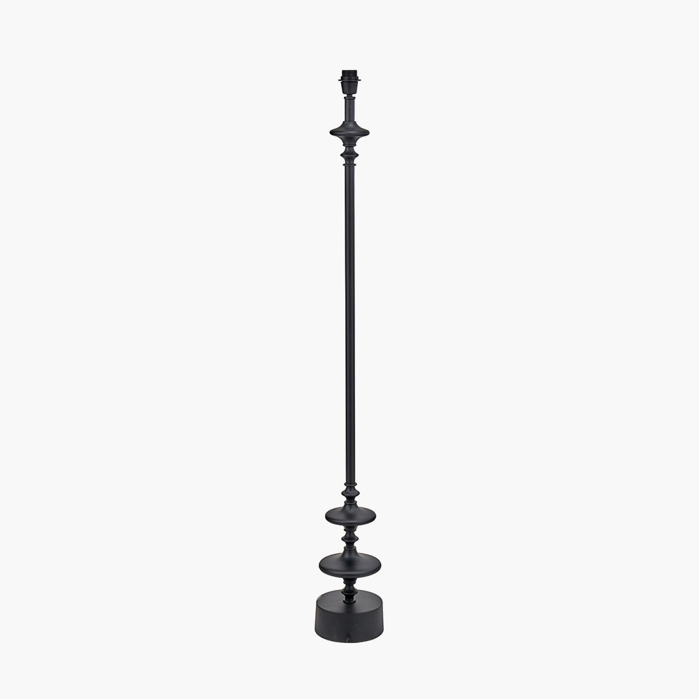 Beau&Co Vidar Matt Black Candlestick Floor Lamp Base