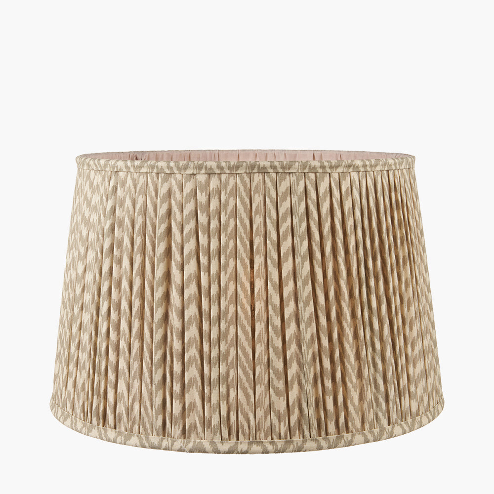 Beau&Co Zig Zag Empire Shade In Taupe