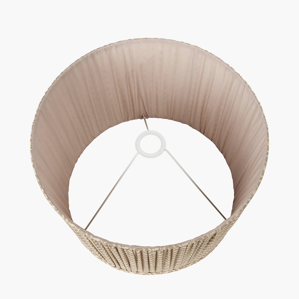 Beau&Co Zig Zag Empire Shade In Taupe