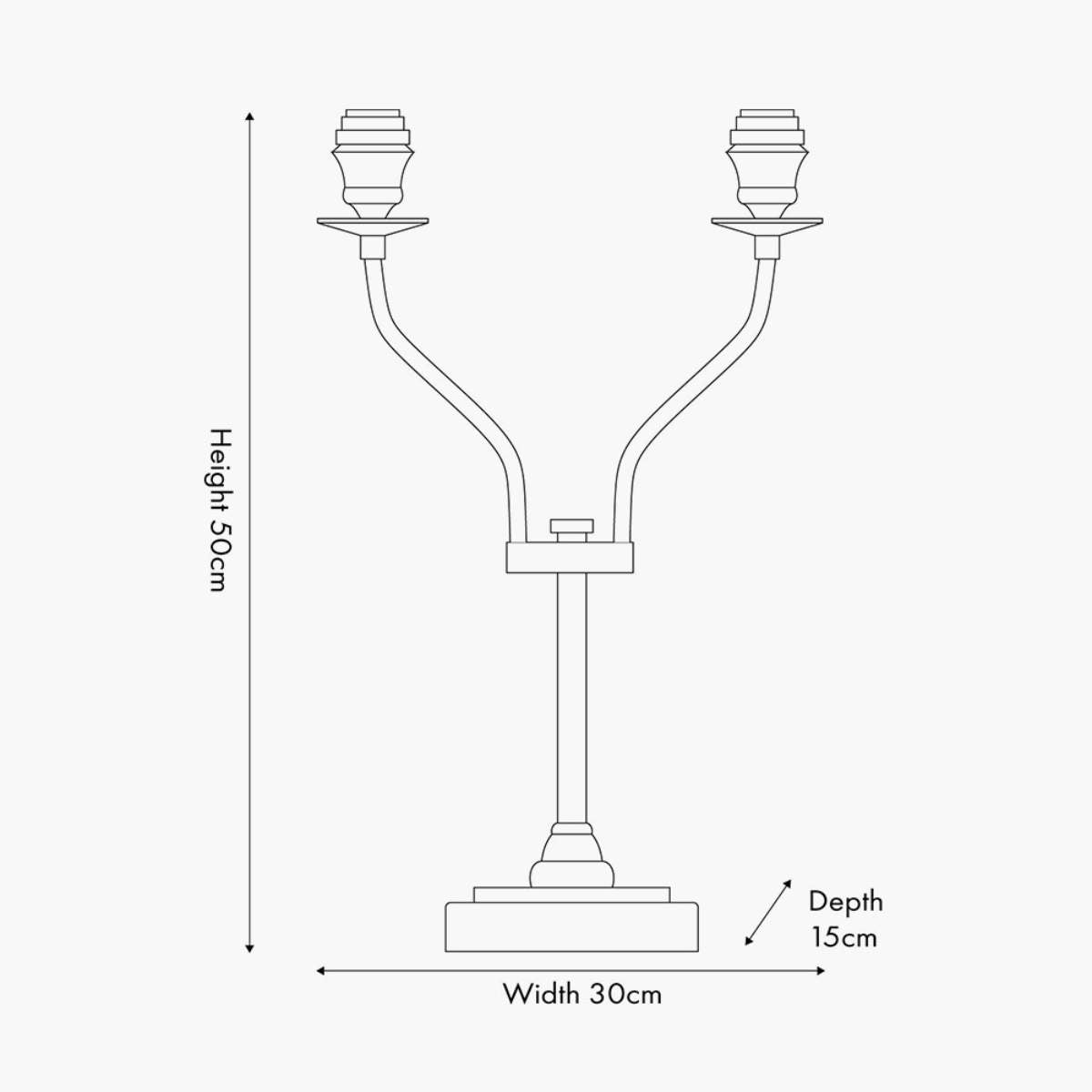 Pacific Lifestyle Tatiana Antique Brass Metal Table Lamp Base