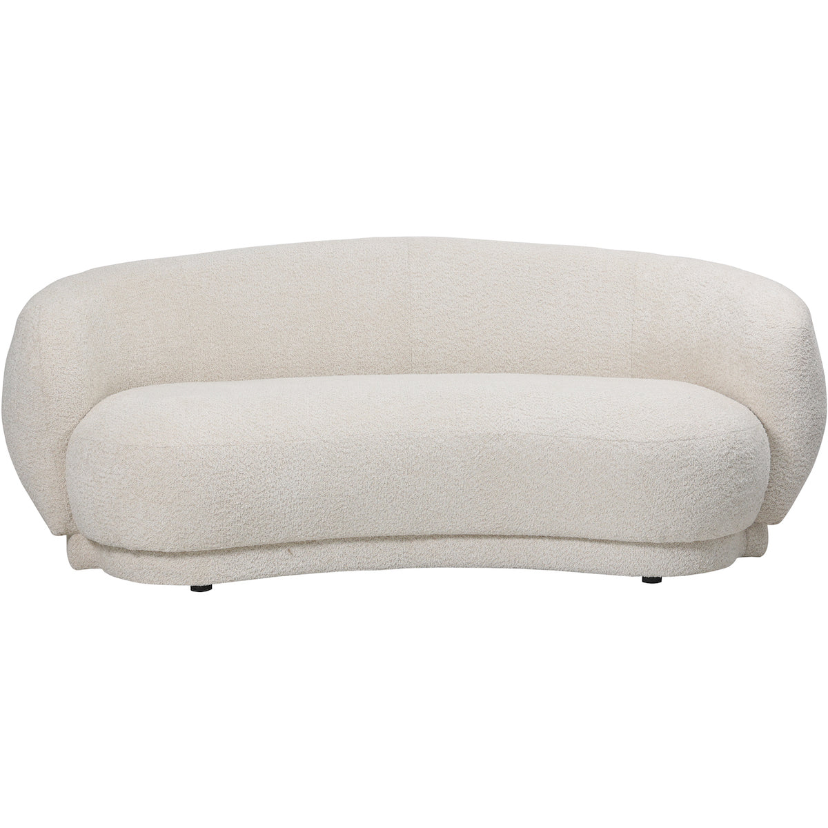 Beaumonde Home Blaine Seater Curved Mini Sofa Cream