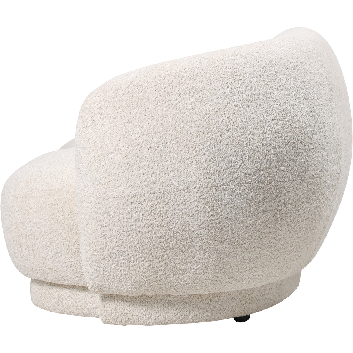 Beaumonde Home Blaine Seater Curved Mini Sofa Cream side