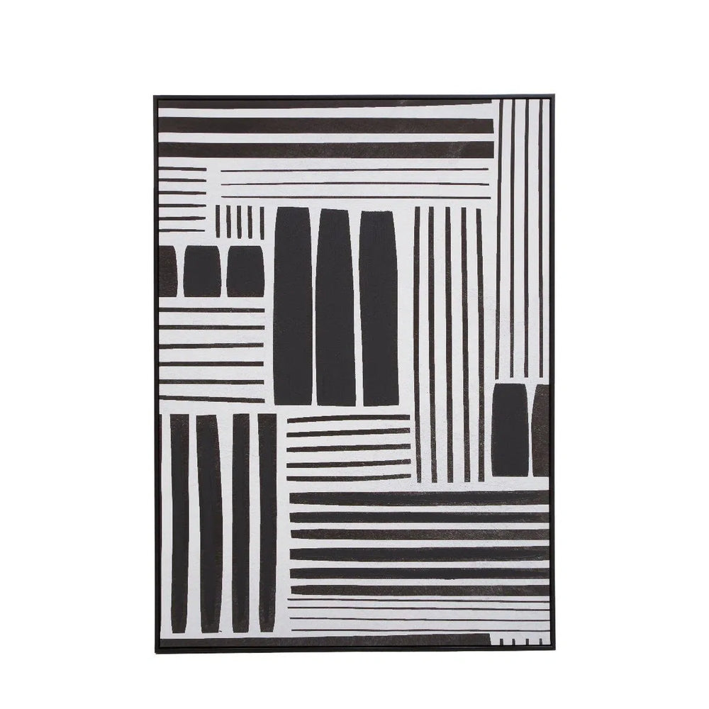 Beaumonde Home ‘Astratti Retro Grace Stripes’ Wall Art-Beaumonde
