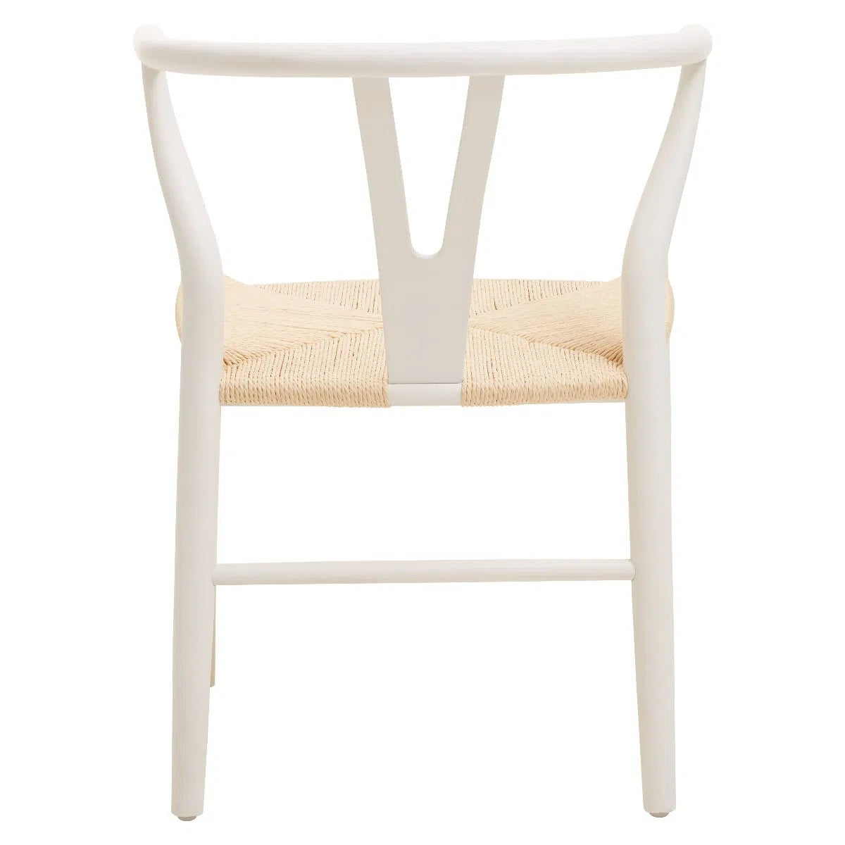 Beaumonde Home Avignon Wishbone Antique White Chair-Beaumonde
