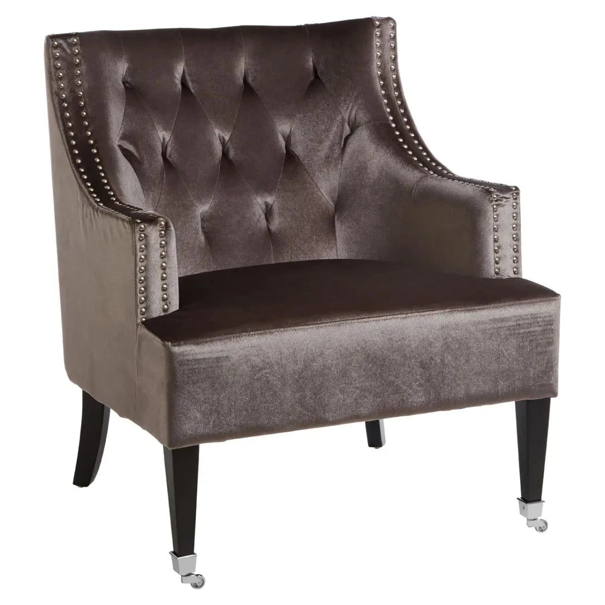 Beaumonde's Darlington Grey Velvet Chair