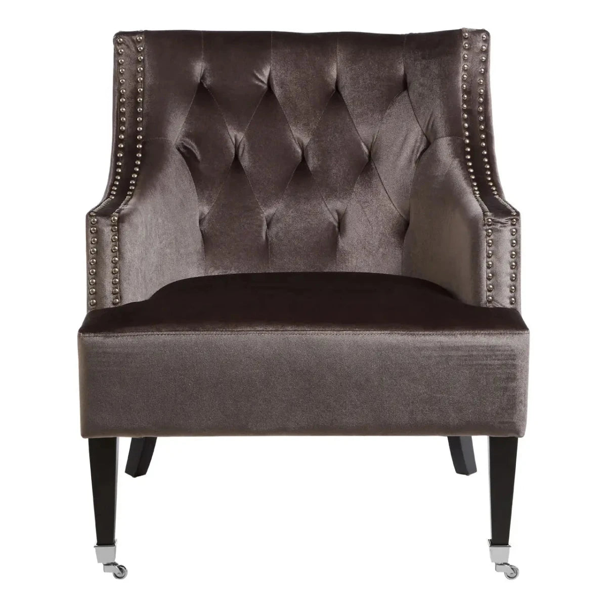 Beaumonde's Darlington Grey Velvet Chair 2