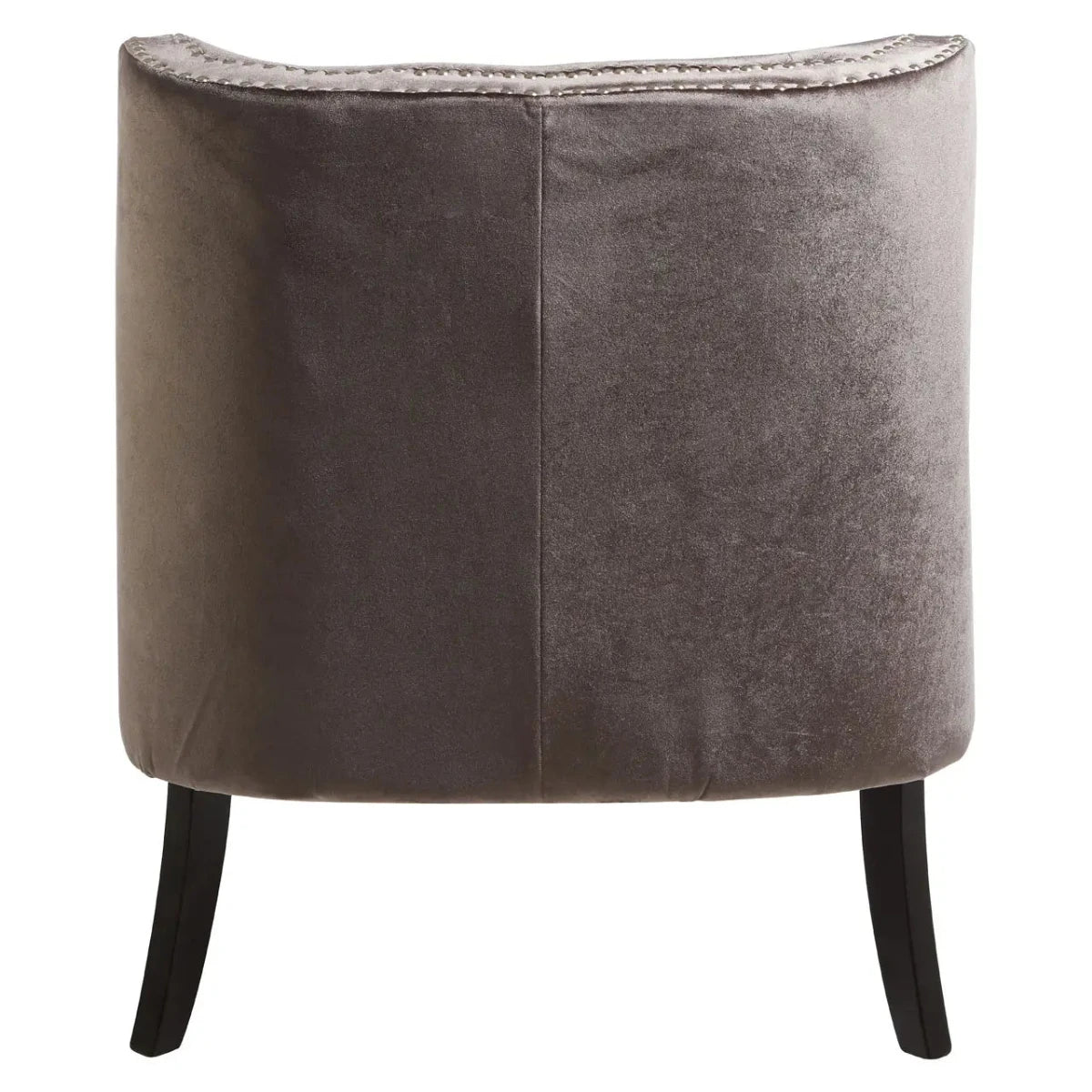 Beaumonde's Darlington Grey Velvet Chair rear