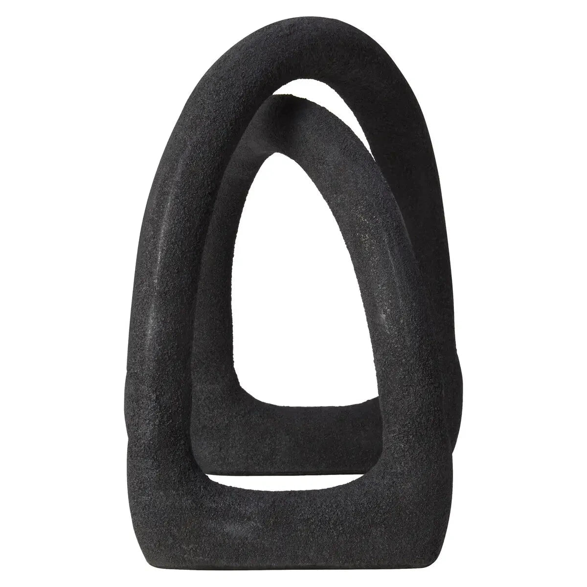 Beaumonde Home Derva Textured Black Sculpture-Beaumonde