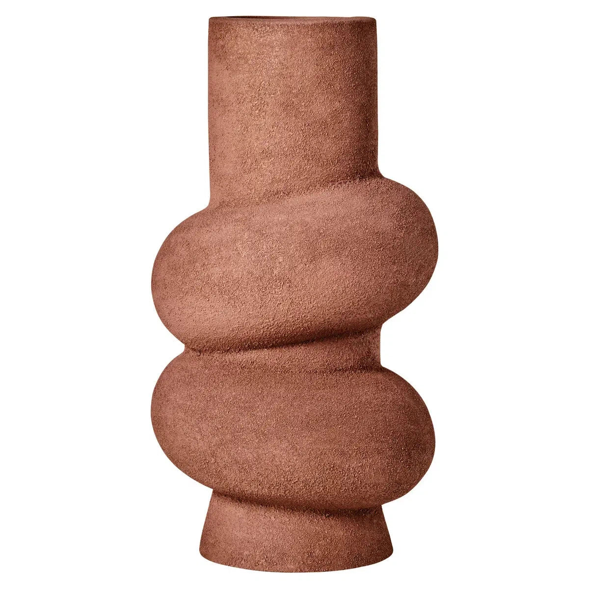 Beaumonde's Dune Large Textured Red Bubble Vase