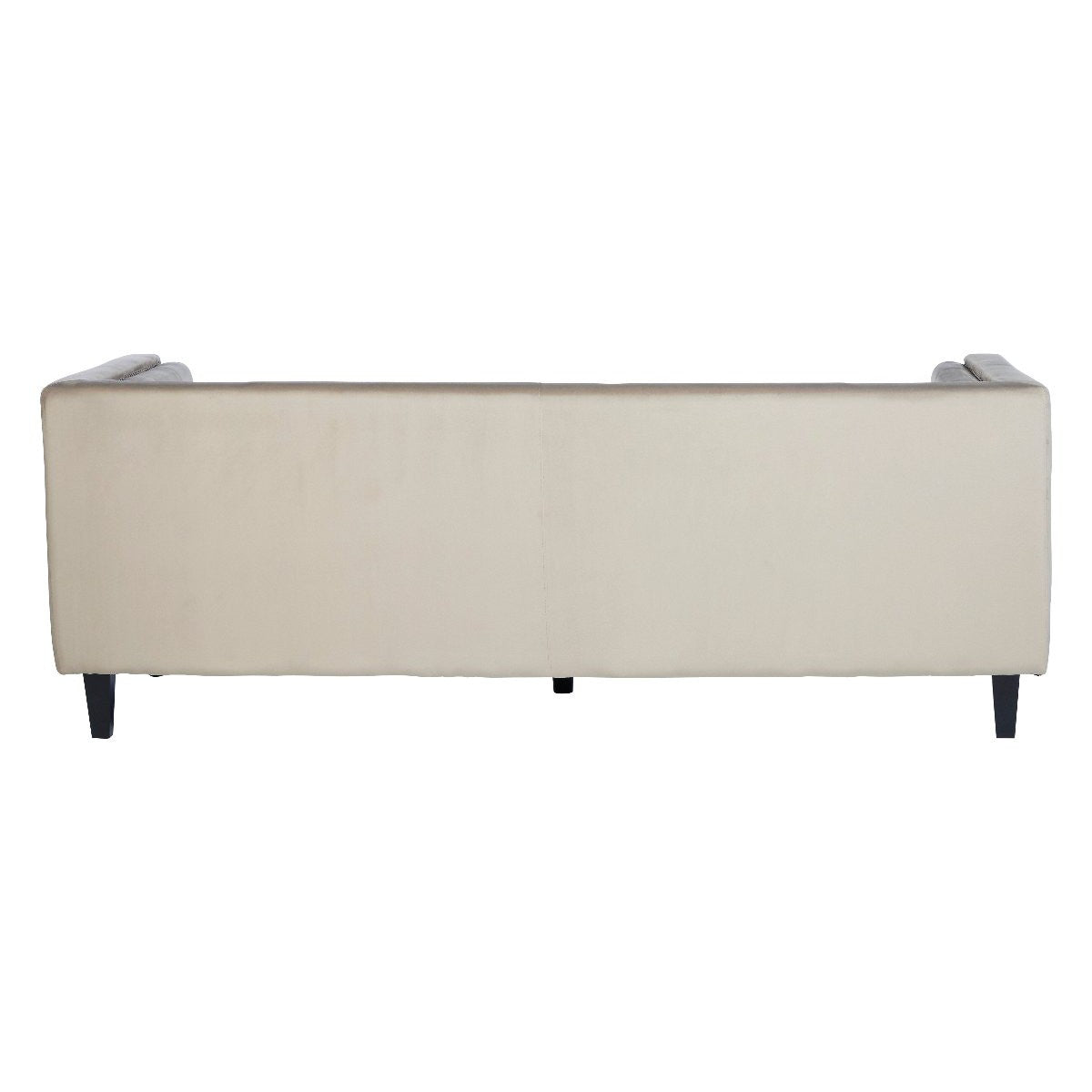 Beaumonde Home Elisa 3 Seat Mocha Velvet Sofa-Beaumonde