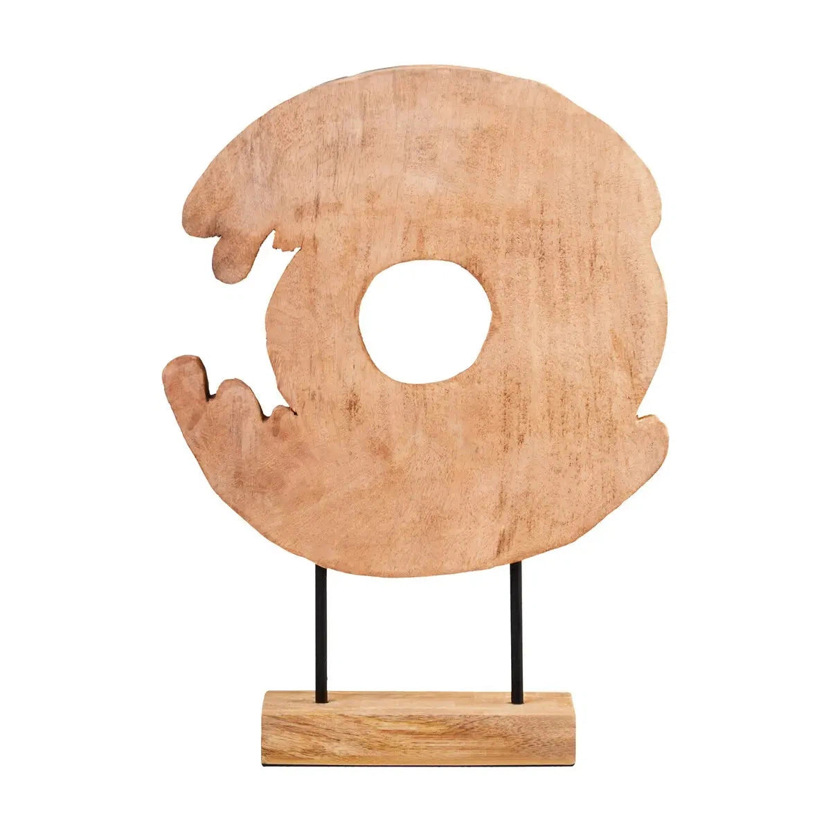 Beaumonde Home Faith Mango Wood Ring Sculpture-Beaumonde