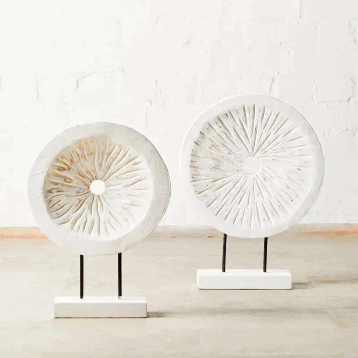Beaumonde's Faith White Wood Sculpture 3