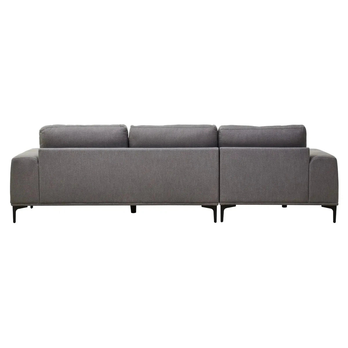 Beaumonde Home Faron 3 Seat Grey Right Chaise Sofa-Beaumonde