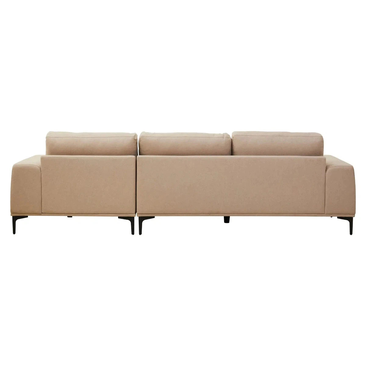 Beaumonde Home Faron 3 Seat Natural Left Chaise Sofa-Beaumonde