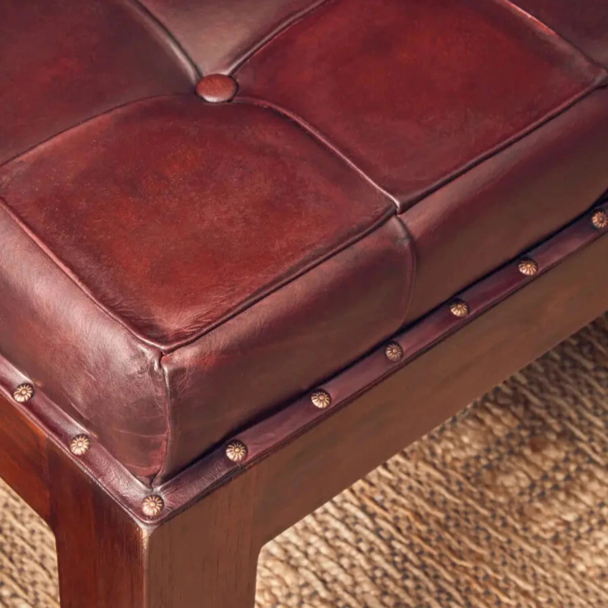 Beaumonde Home Inca Stitch Bench-Beaumonde