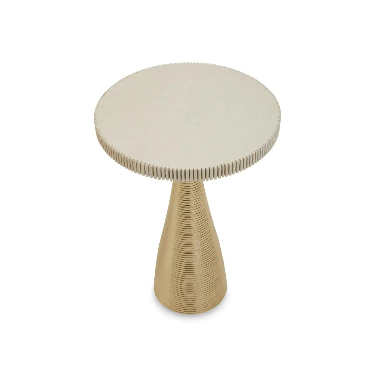 Beaumonde Home Julep Stone Top Side Table-Beaumonde