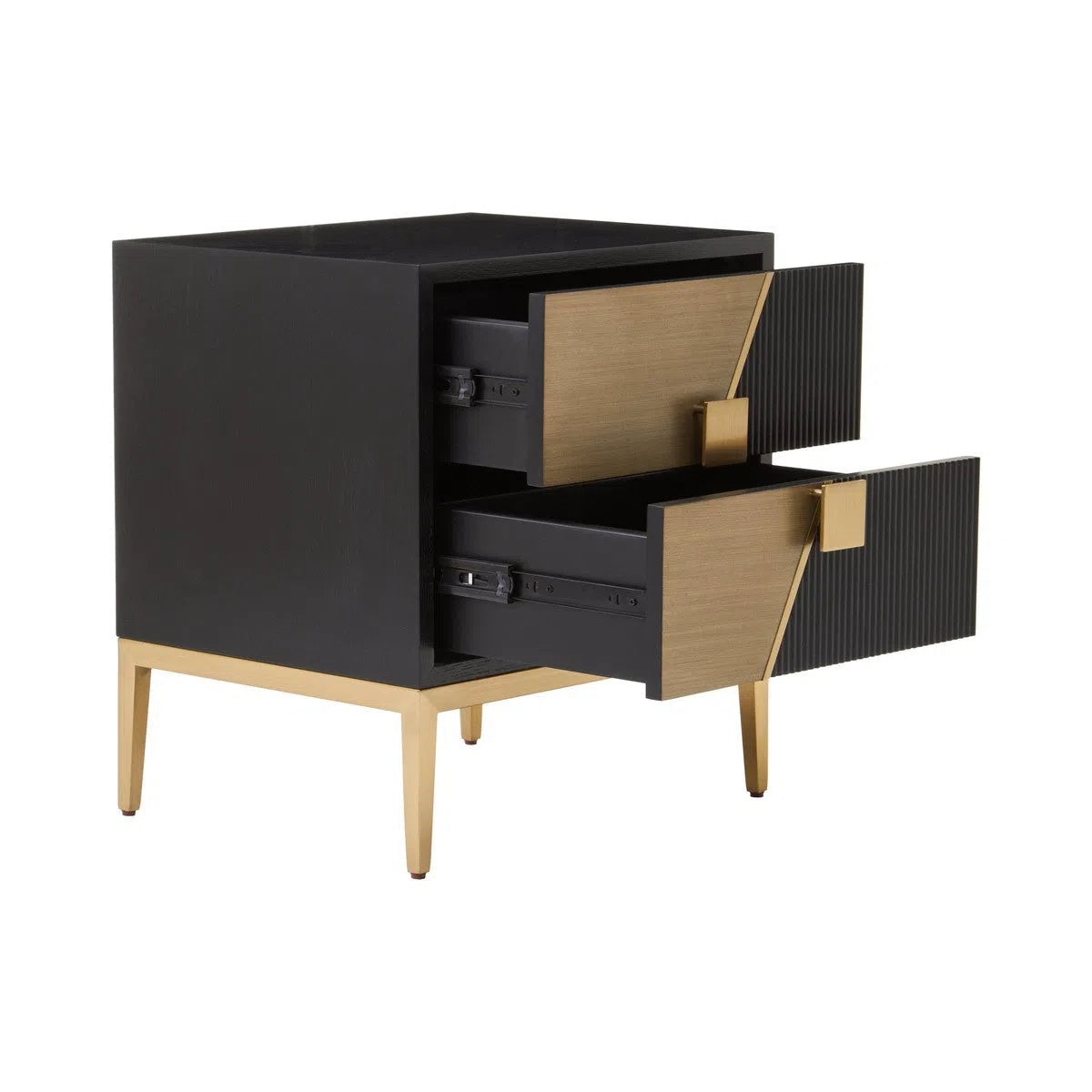 Beaumonde's Davos 2 Drawer Side Table