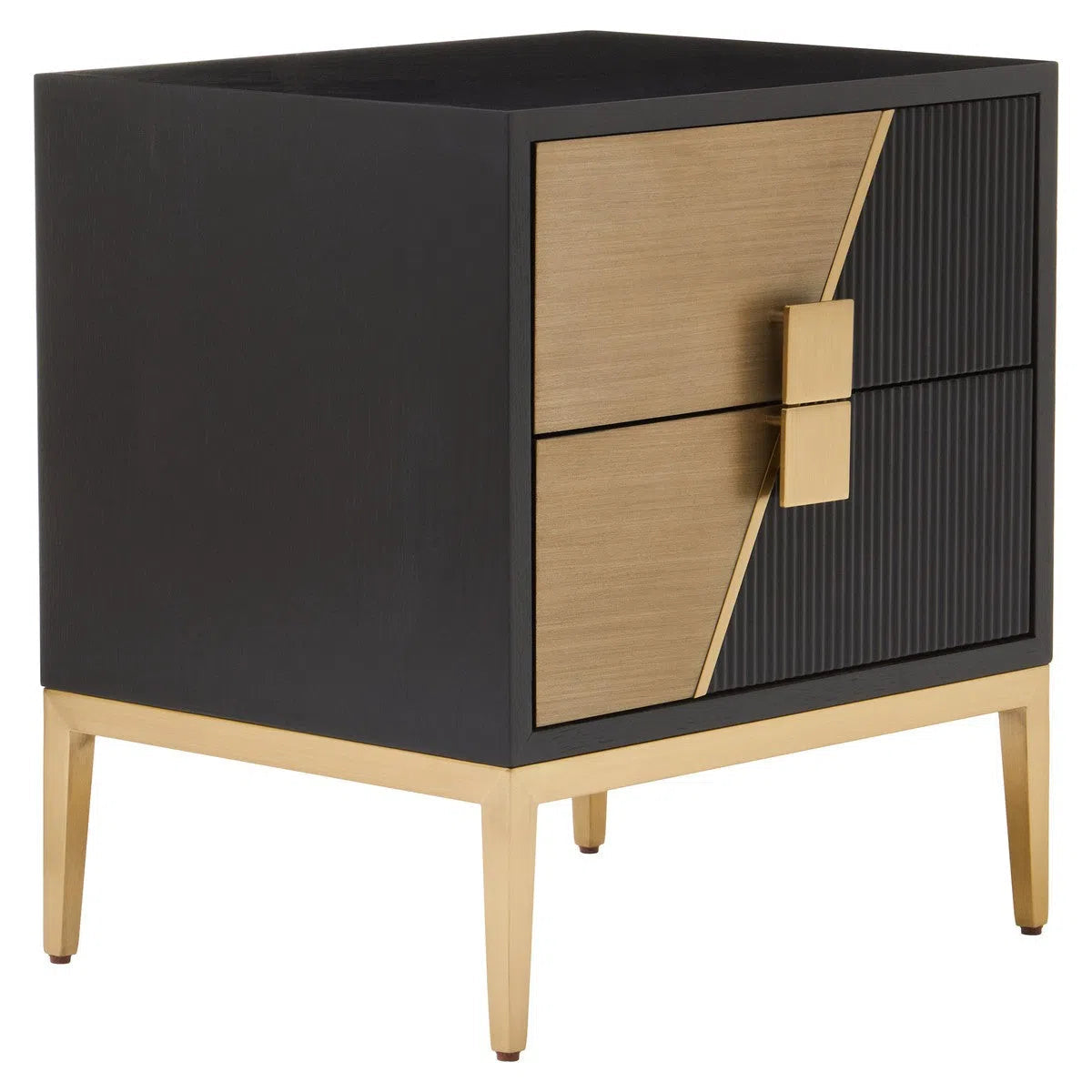 Beaumonde's Davos 2 Drawer Side Table