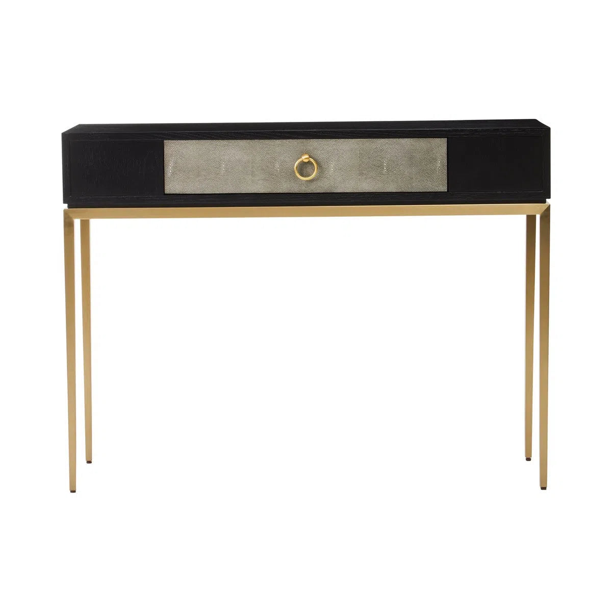 Beaumonde's Dermut Shagreen Effect One Drawer Console Table