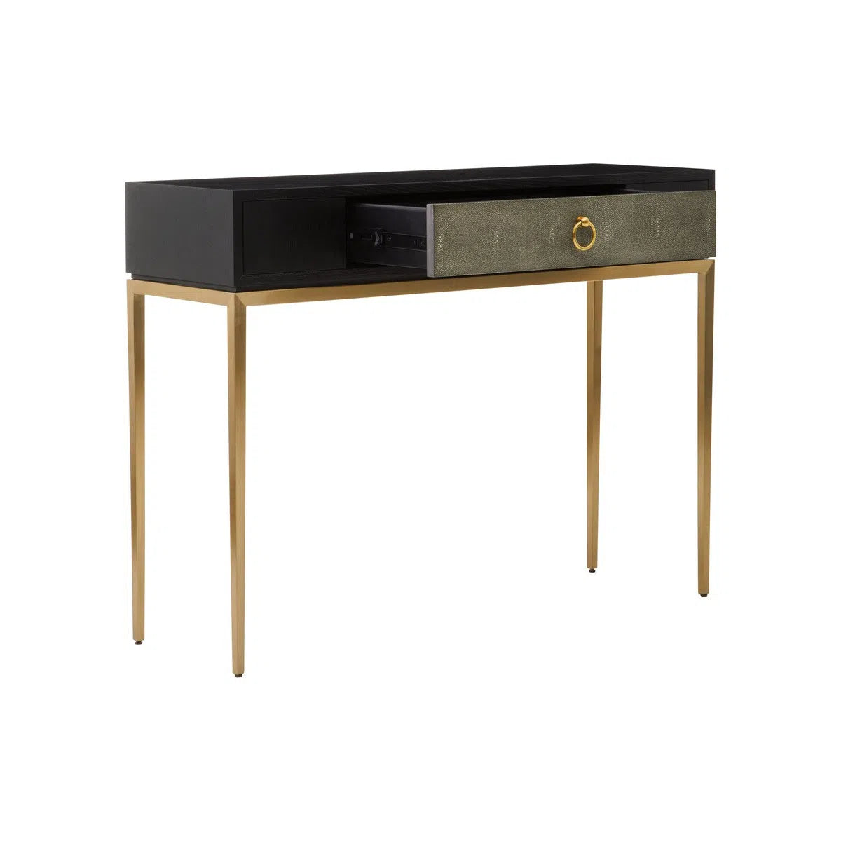 Beaumonde's Dermut Shagreen Effect One Drawer Console Table