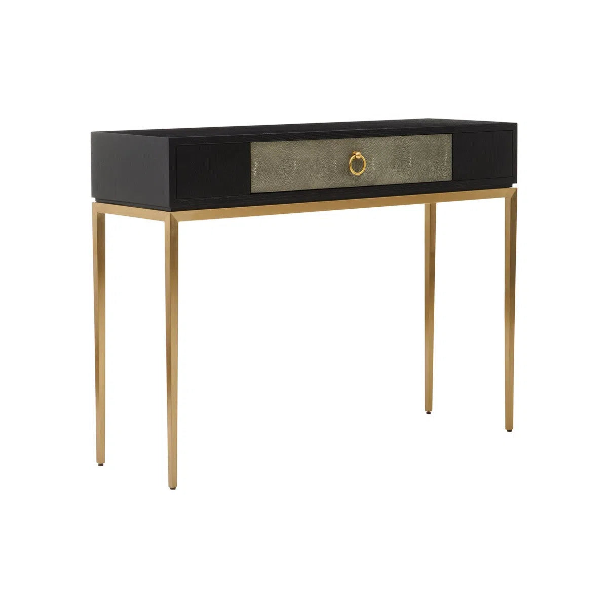 Beaumonde's Dermut Shagreen Effect One Drawer Console Table