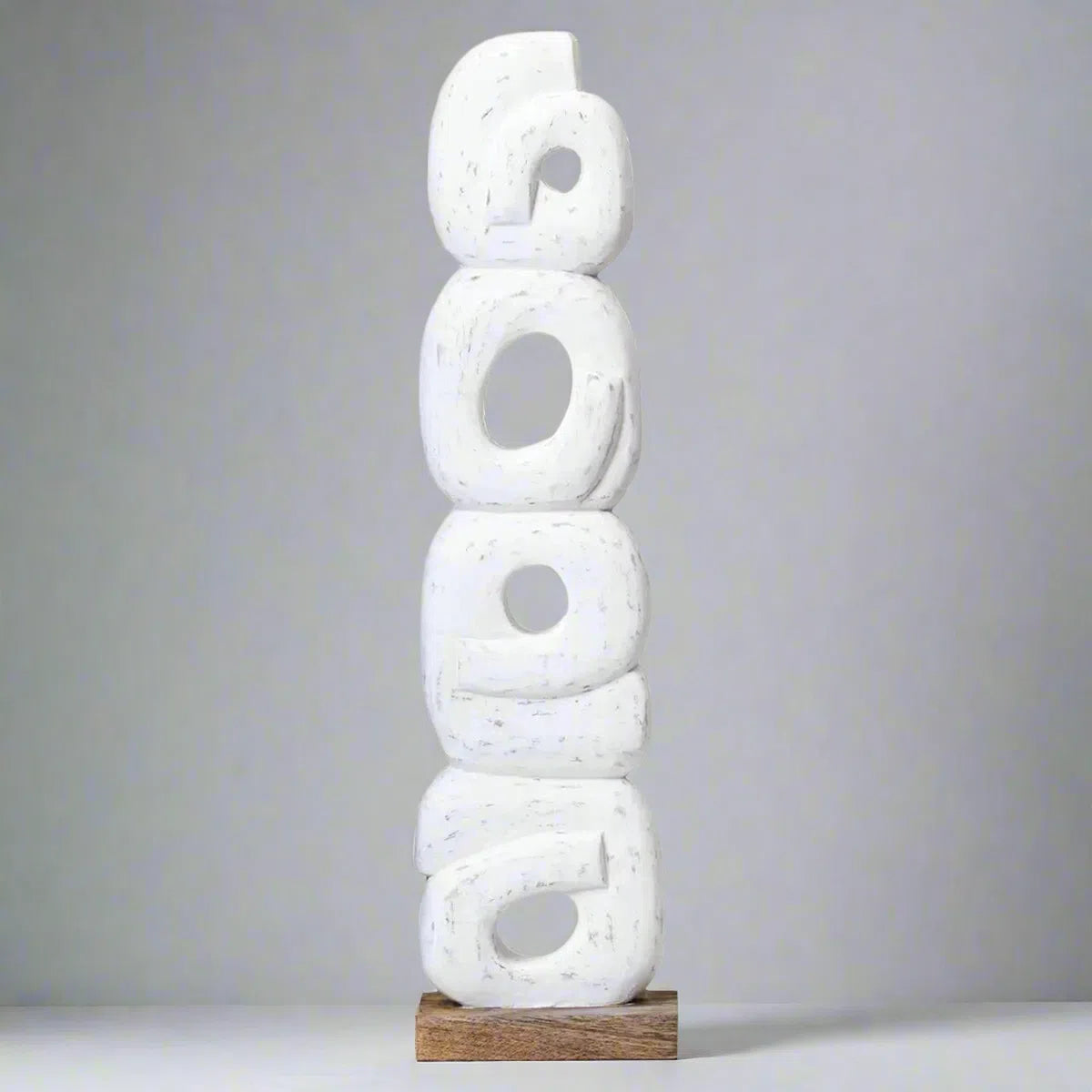 Beaumonde Home Faith White Ring Sculpture-Beaumonde