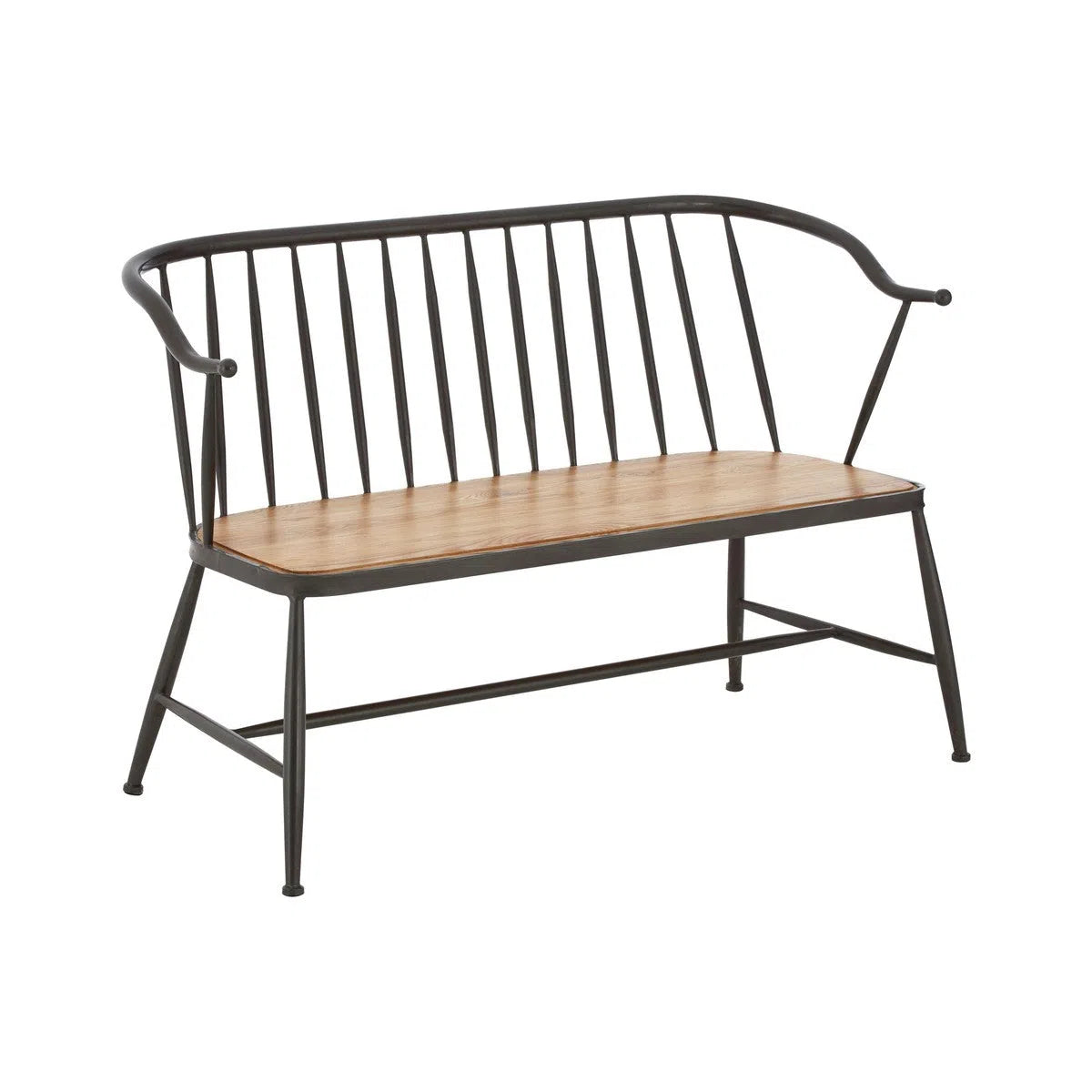 Beaumonde Home Foundry Industrial Bench Chair-Beaumonde