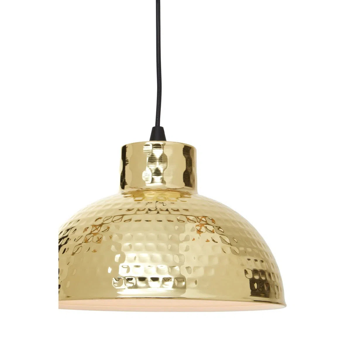 Beaumonde Home Foundry Industrial Gold Finish Pendant Light-Beaumonde