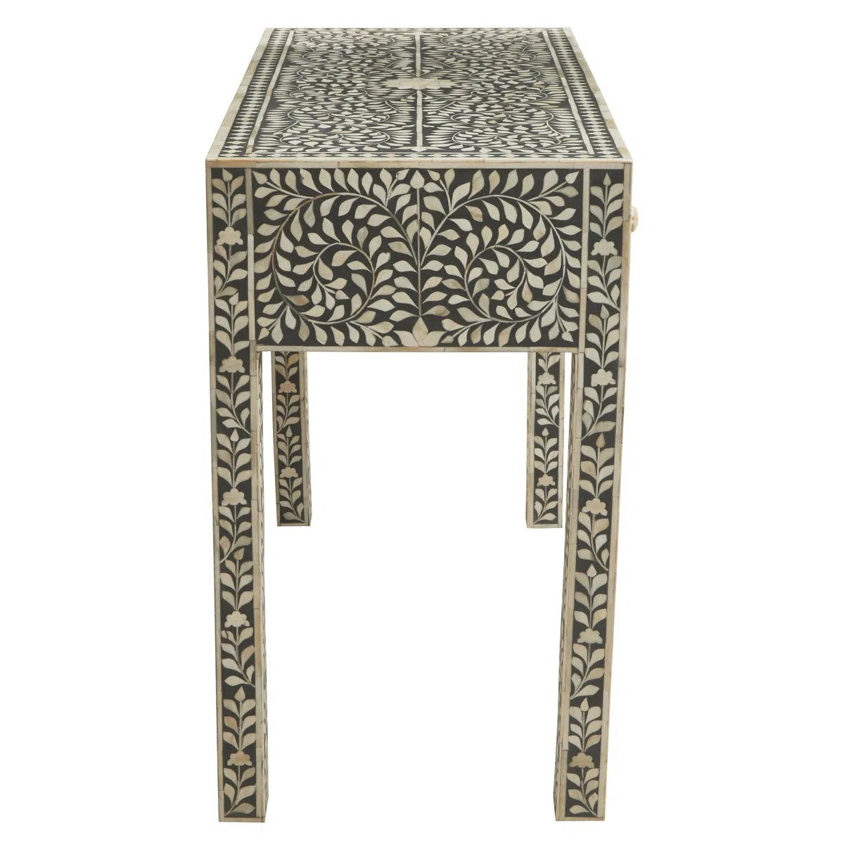 Beaumonde Home Fuster Three Drawer Study Desk-Beaumonde