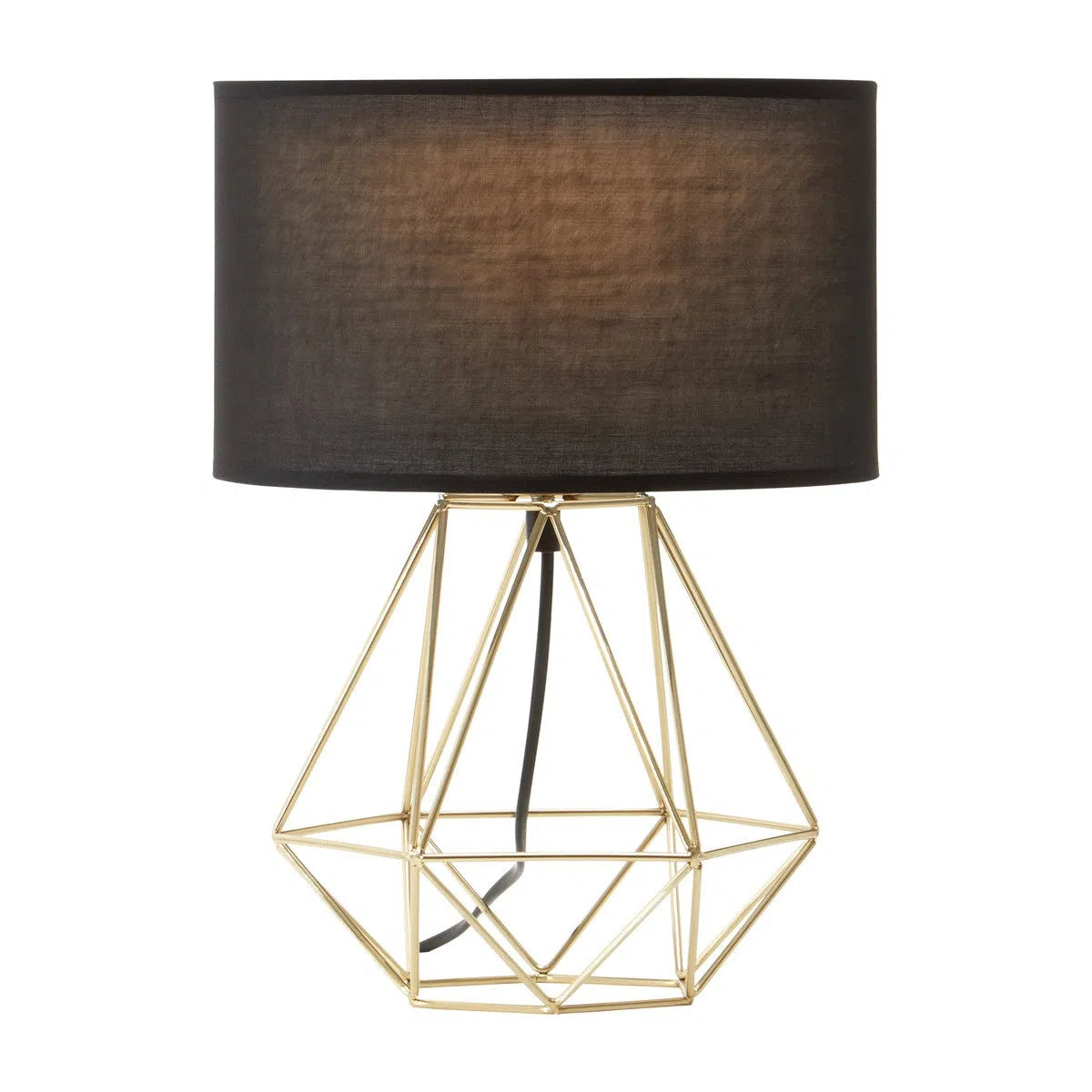 Beaumonde Home Geo Black And Gold Finish Table Light-Beaumonde