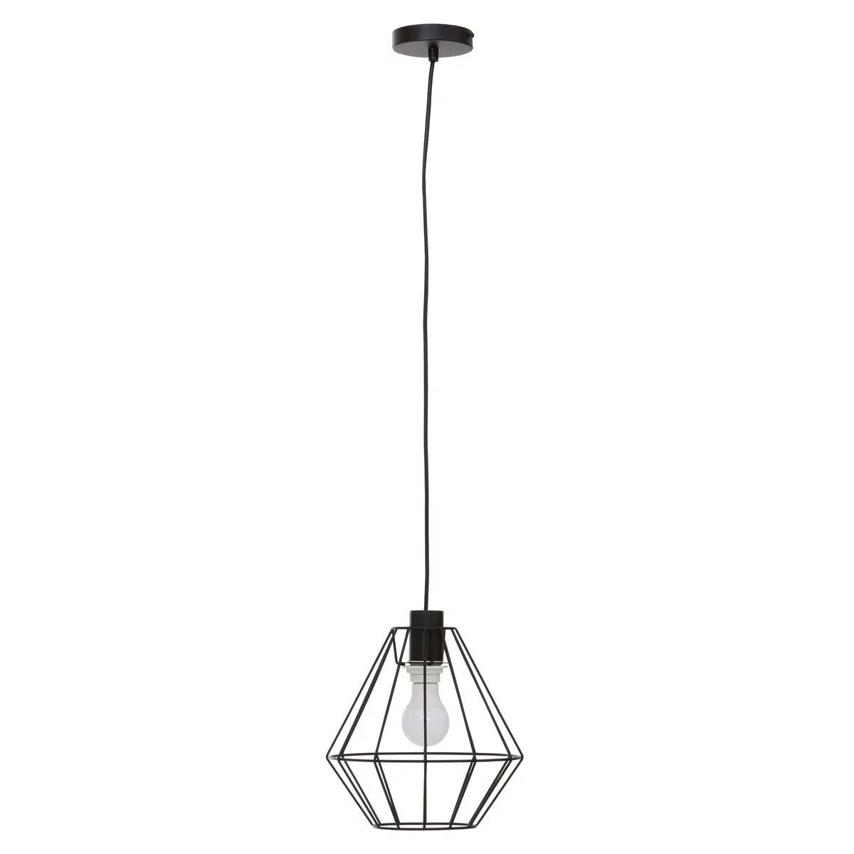 Beaumonde Home Geo Black Cage Pendant Light-Beaumonde