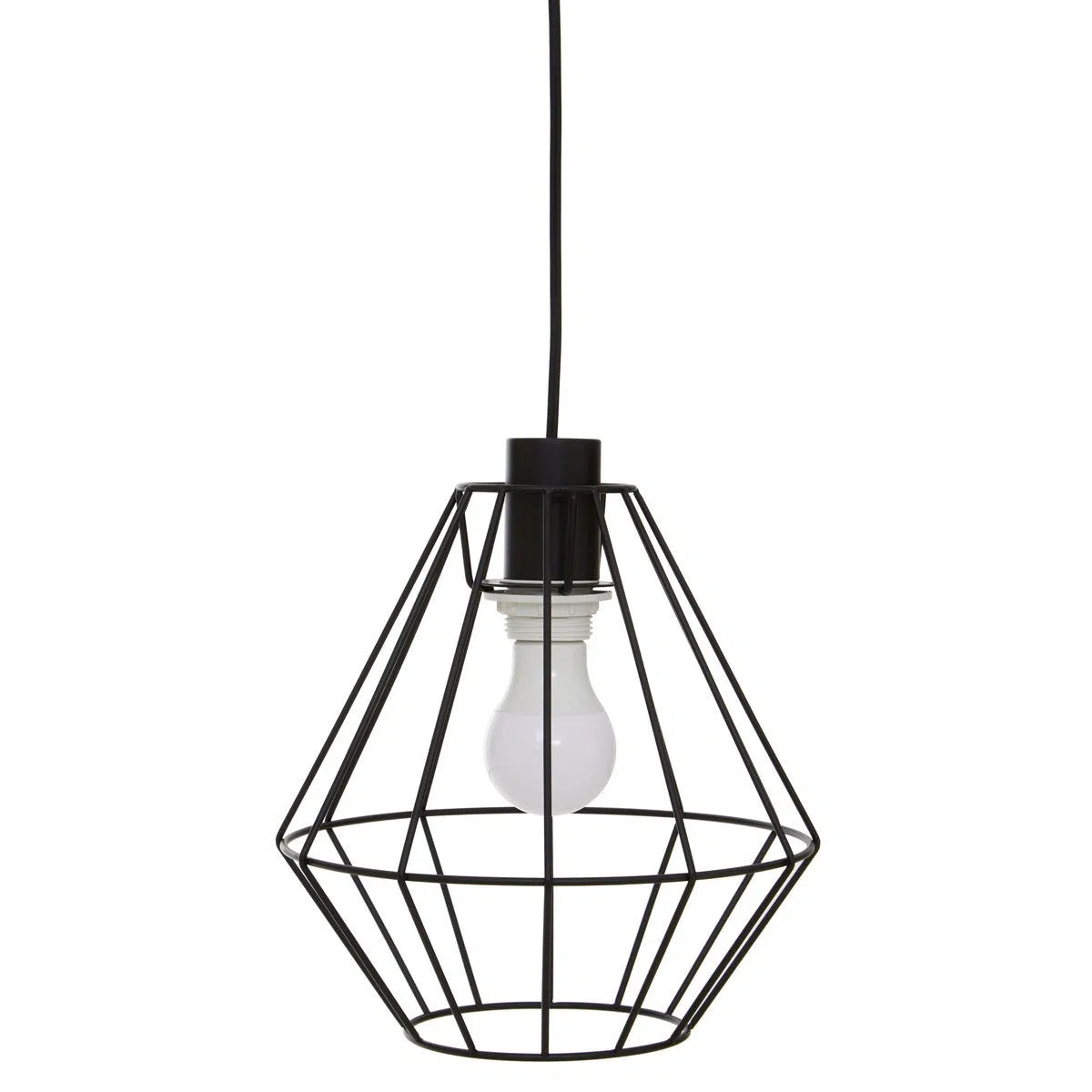 Beaumonde Home Geo Black Cage Pendant Light-Beaumonde