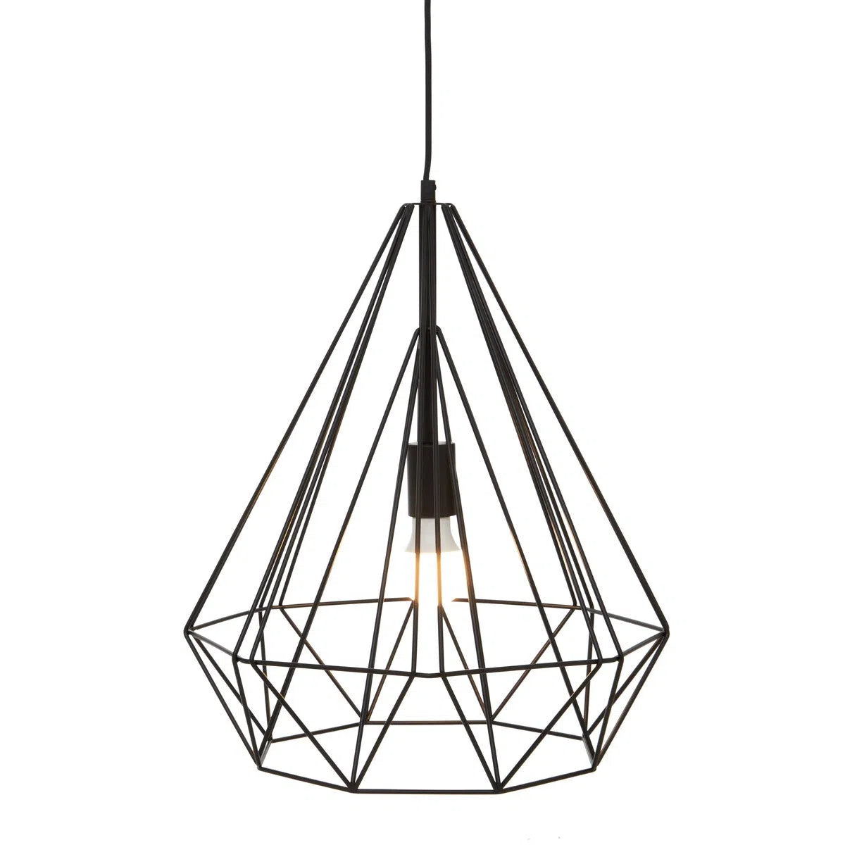 Beaumonde's Geo Black Conical Pendant light