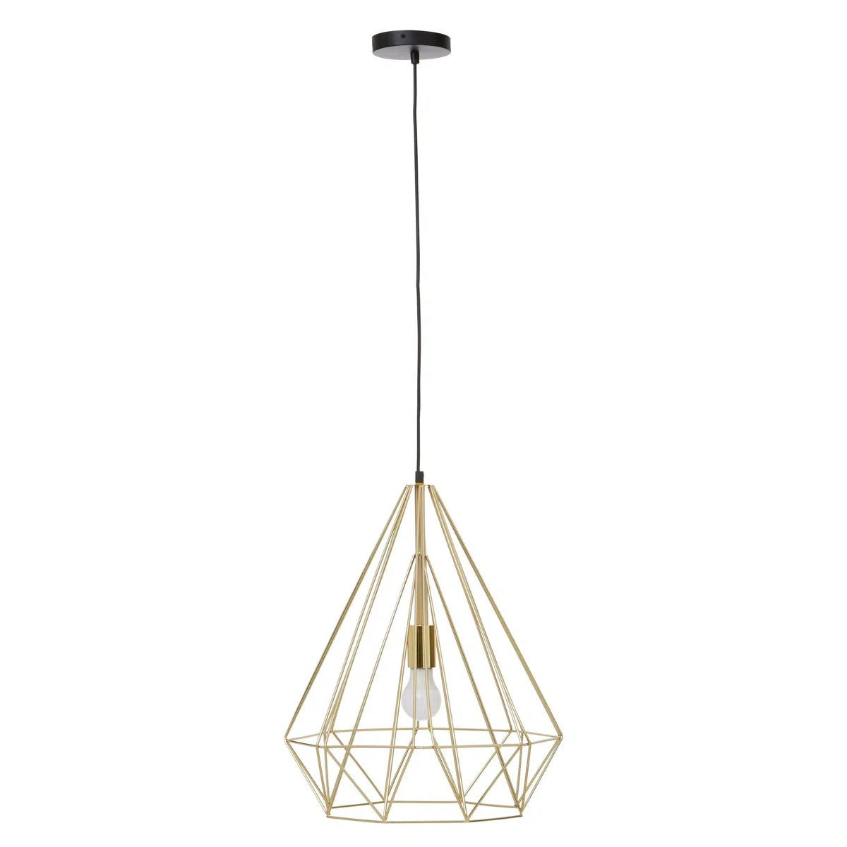 Beaumonde Home Geo Champagne Gold Conical Pendant Light-Beaumonde