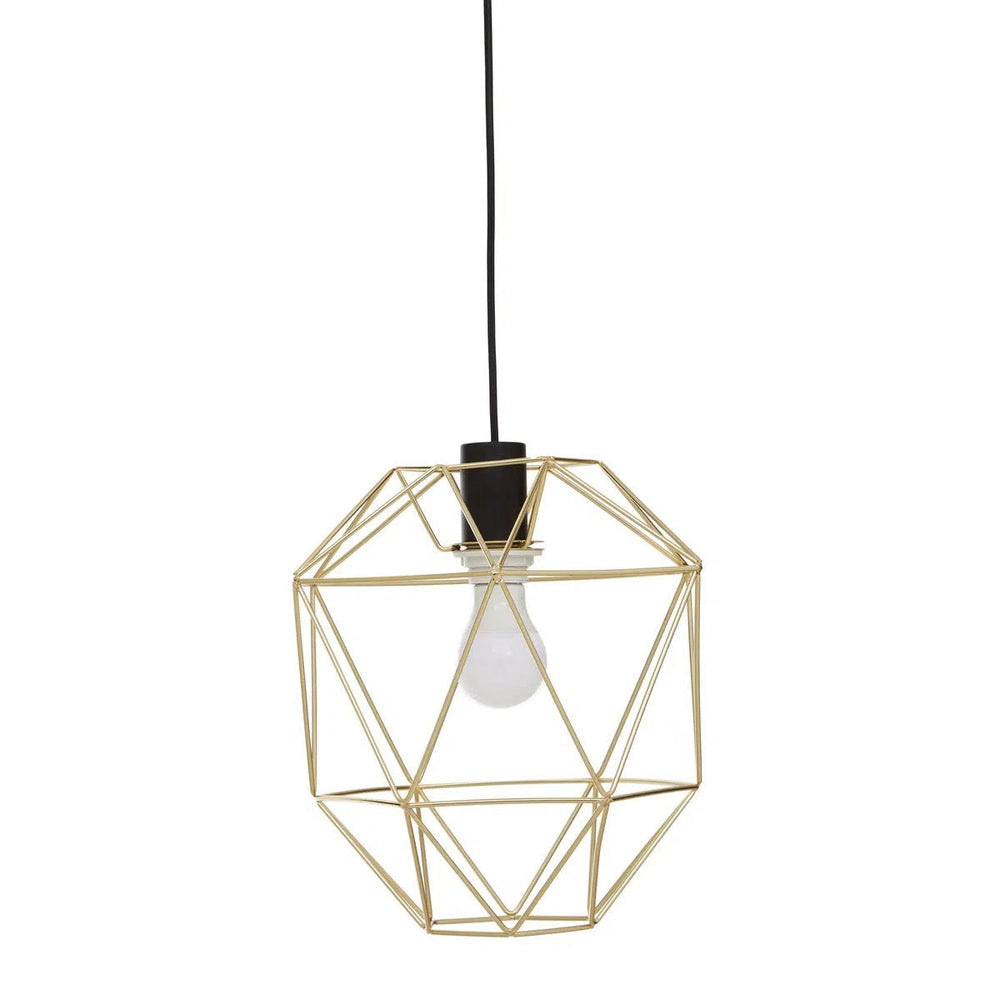 Beaumonde Home Geo Champagne Gold Pendant Light-Beaumonde